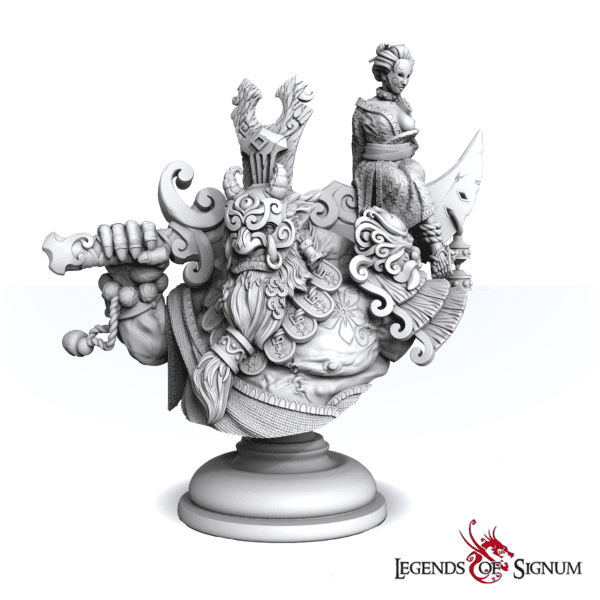 High quality resin fantasy bust of Japanese culture