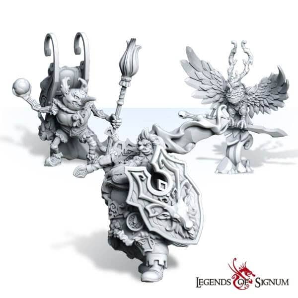 Christmas set high quality resin fantasy miniatures